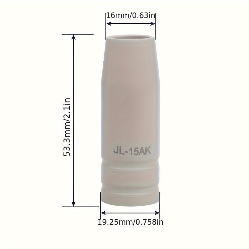 14pcs Set 15AK New Coating Protective No-Stick Welding Gun Tip, Industrial Electric Tool Accessories, Arc Welding Equipment, Yellow Brass Finish, Battery Not Included