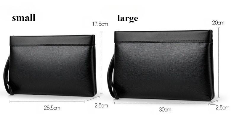 Handbag for Men Clutch Bag Hand Purse Large Wallet with Wristlet,Soft Leather Men's Wallet Leather Man Clutch Bag Pocket Purse Envelope Long Wallets