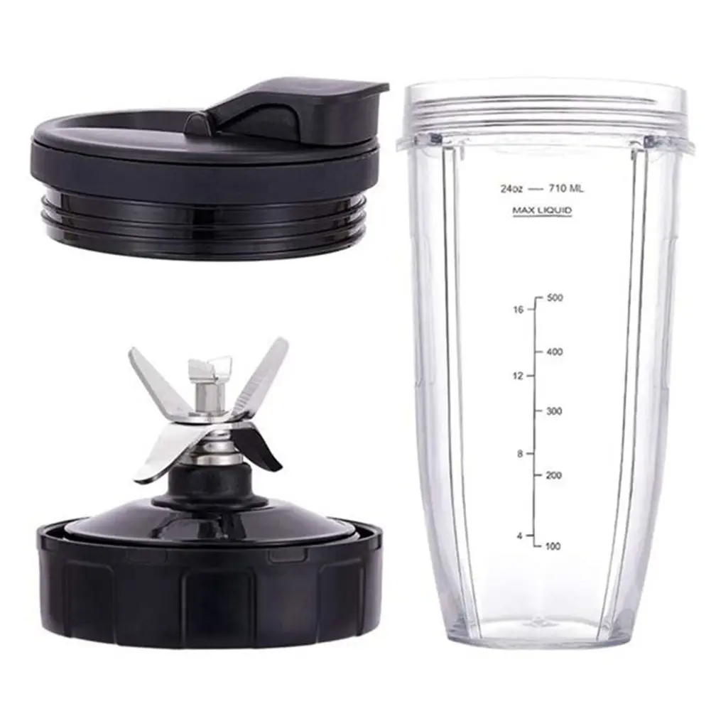 For Ninja Blender Replacement Parts, 24Oz Cup 7 Fins Extractor Blade, for Nutri Ninja Auto IQ BN801 SS101 BL480-30 BL641, Blender Accessory