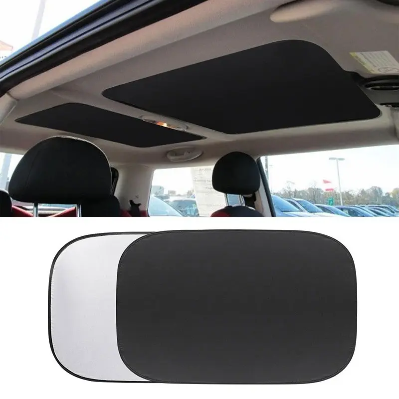 Mini Panoramic Sunshade Curtain, Foldable Car Roof Sunshade Cover, Vehicle UV Protection Shade Board, 1pc Auto Sunscreen Blind