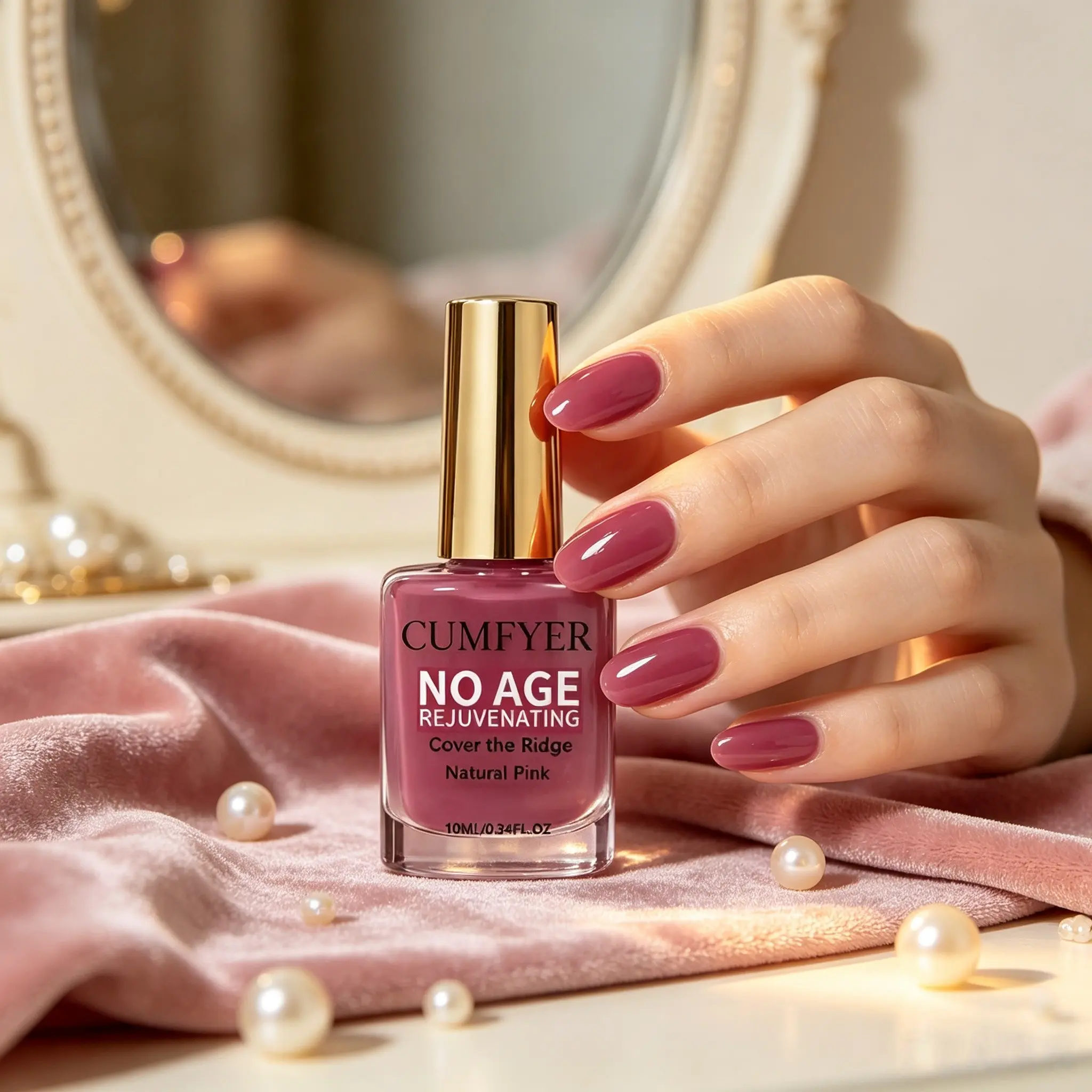 Ice Clear Raspberry Nail Polish,nail hardening care oil, scratch-resistant and durable, long-lasting color, quick-dry without curing, repairs thin and soft nails, strengthens nails, beautifies hands, and creates delicate, jade-like nails.