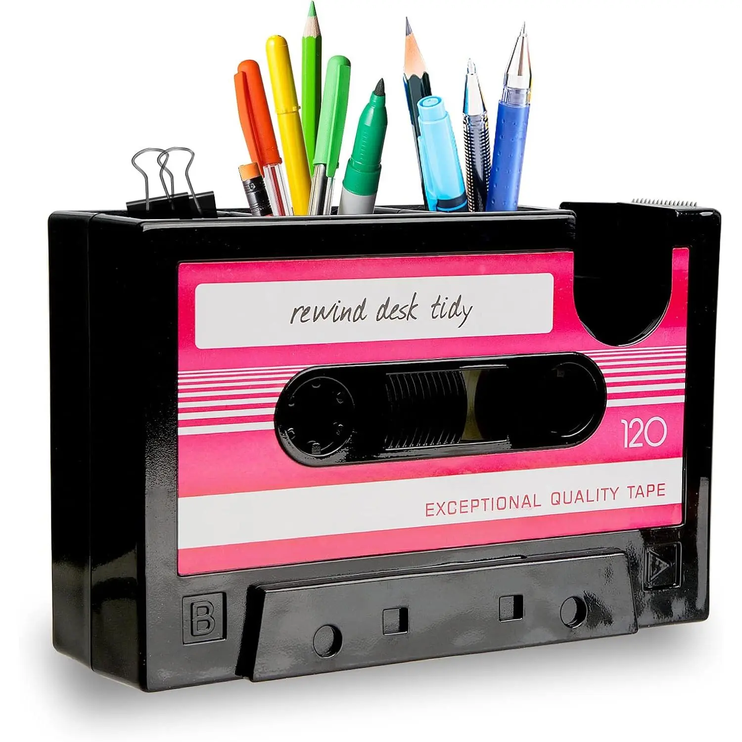 Fun Tape Dispenser Novelty  Pen Dispenser Cool Retro Desk Accessories,