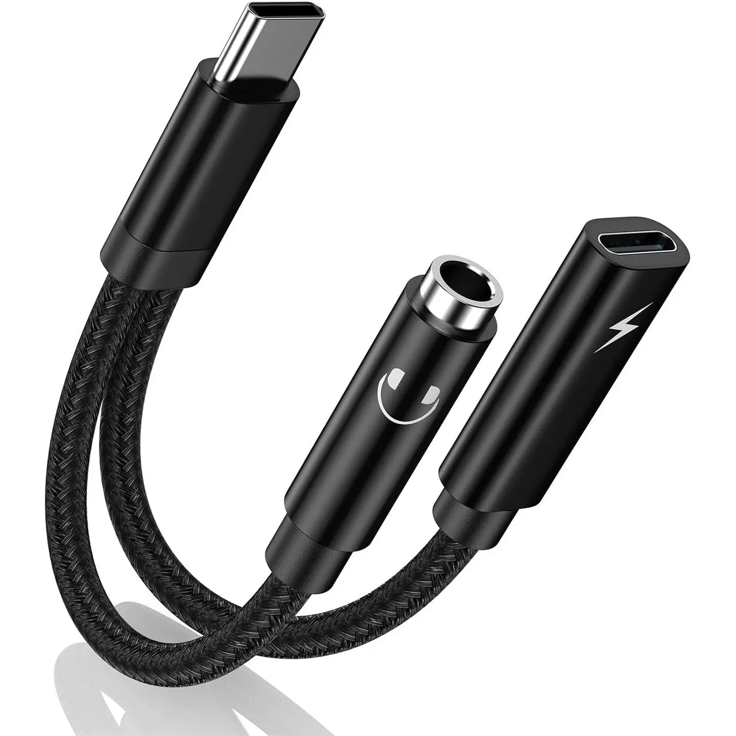 USB C to 3.5mm  Headphone and Charger Adapter Compatible with Galaxy S24 S23 FE S22 S21 S20 Ultra Note 20 10, Pixel 7A 8 7 6 Pro 6A,2 in 1 USB C to AUX Mic Jack   Dongle