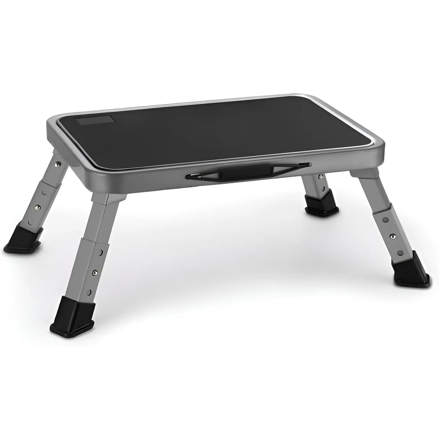 Foldable Step Stool, Adjustable Step Stool with a Non-Slip Platform, Step Ladder with Thick Rubber Feet for Adults or Children in Kitchen, Bedroom, Office, Rv, 330 Lbs Capacity