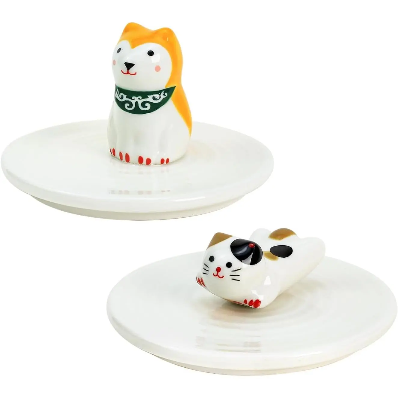2 count Porcelain Mug Lid, 4 Inch Ceramic Cup Lid