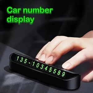 Car dashboard decoration: Temporary parking phone number display box - An easy-to-use car owner vehicle dashboard accessory, car dashboard accessory, vehicle accessory, modern accessory, sturdy structure