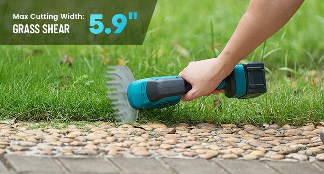 Seesii 6-in-1 Cordless Pole Saw and Pole Hedge Trimmer Grass Shears Combo Kit, Electric Mini Chainsaw with 2*4.0 Ah Batteries, Extension Tree Prunner, Bush Trimmer Limb Branch Cutter, 16ft Long Reach CP610 #TikTokShopBlackFriday