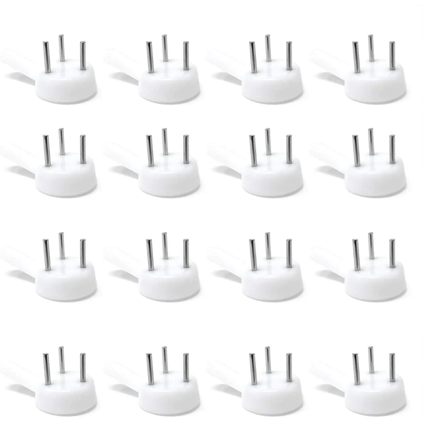 50PCS Small Non-Mark Plastic Hardwall Hangers - Daily Use Hardware Nails, Picture Hooks for Photo/Picture Frames - Wall Mount New Model Fasteners