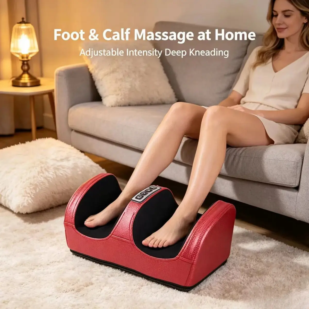 ZAWRT All-in-one Feet Calf Massage Kit, Home Use Plantar Kneading Leg Foot Relax Massager