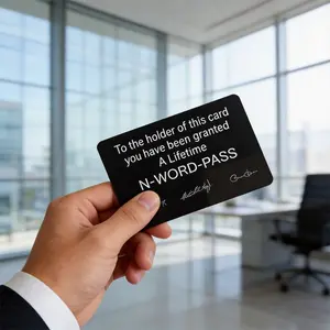 Durable N-Shape Pass Card, Card Design, Novelty Gift, 3.4in X 2in Glossy Thickness Plug Mouth Gift, Unique Accessory, Perfect Present