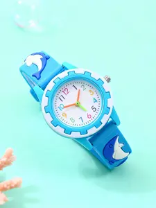 Cartoon Dolphin Watch, Ocean Fun Style, Unisex Wristwatch for Boys and Girls, Single Pack, Perfect Gift for Kids