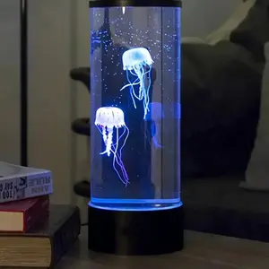 8 Inch Jellyfish Lava Lamp, Realistic Jellyfish Movement, Color-Changing Lights, Living Room Bedroom Ambiance Light, Decorative Nightlight