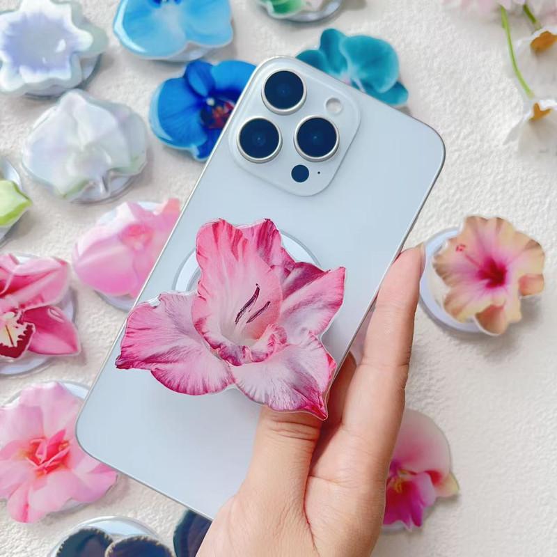 Orchid Acrylic Drop Glue  Phone Stand Desktop Folding Portable Huilan Phone Stand HN122