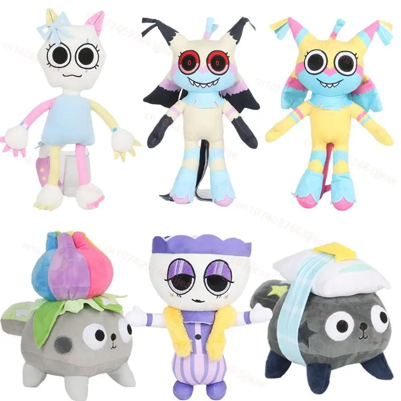 Dandy's World Plush Goob Pebble Dandys World Plushie Horror Game Soft Stuffed Cute Scraps Doll Toy Children Gifts Twisted Yatta