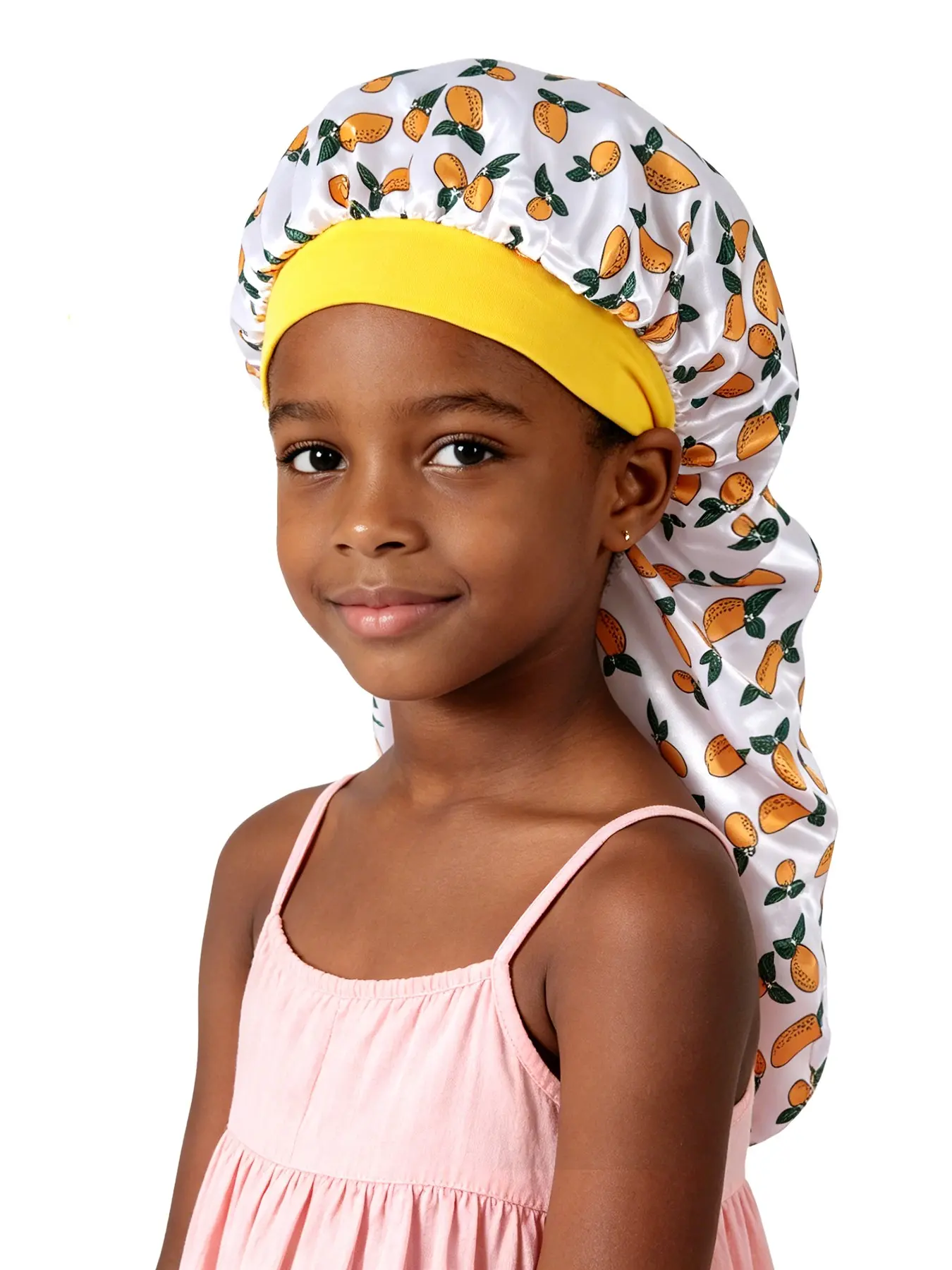 Kids Hair Bonnet Satin Long Cap, Soft Curly Hair Braid Cap Band, Sleeping Tie Bonnet for Girls Boys, Dreadlocks Braid Accessory