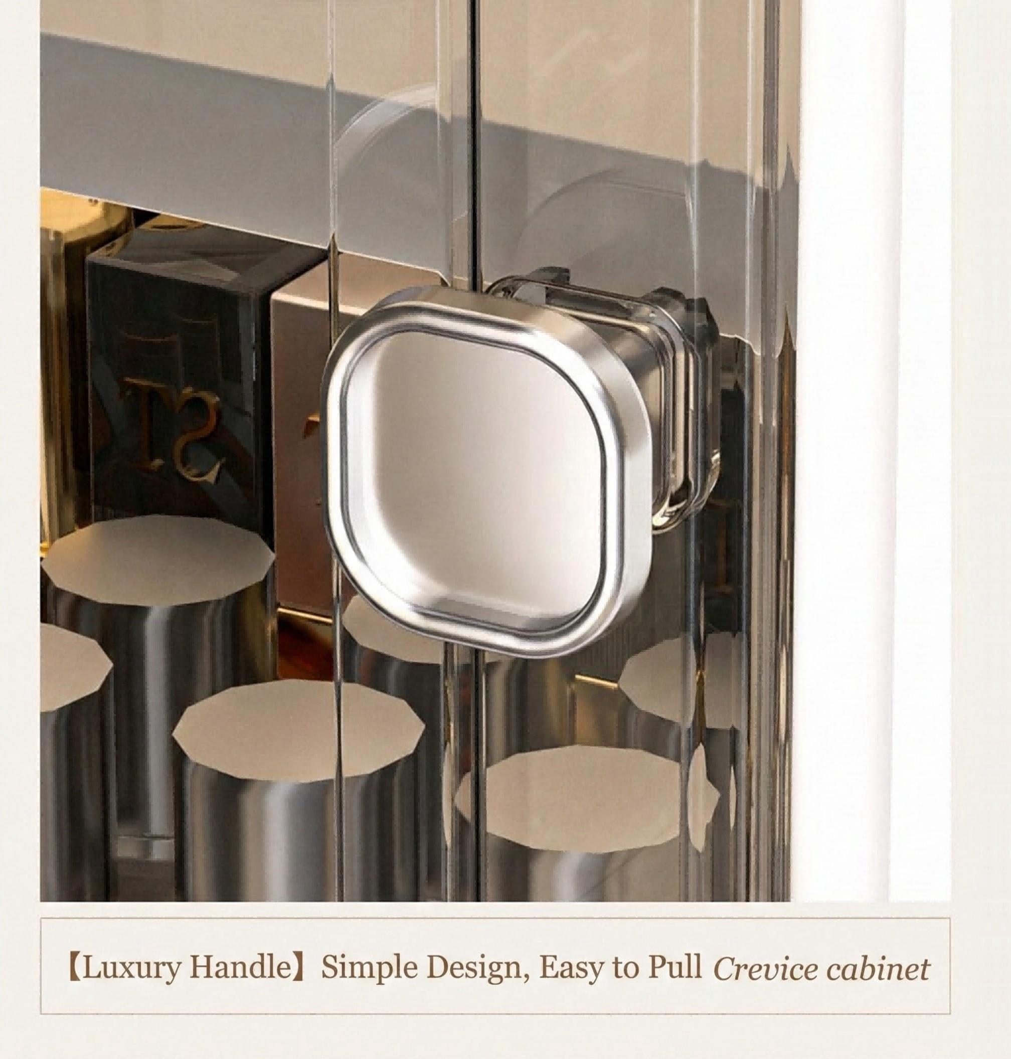 Naviconvex 8.7/12.6 Slim Storage Cabinet with Doors, 2-5 Tier Narrow Space Organizer, Large Capacity Freestanding Bathroom Kitchen Laundry Room Storage Solution