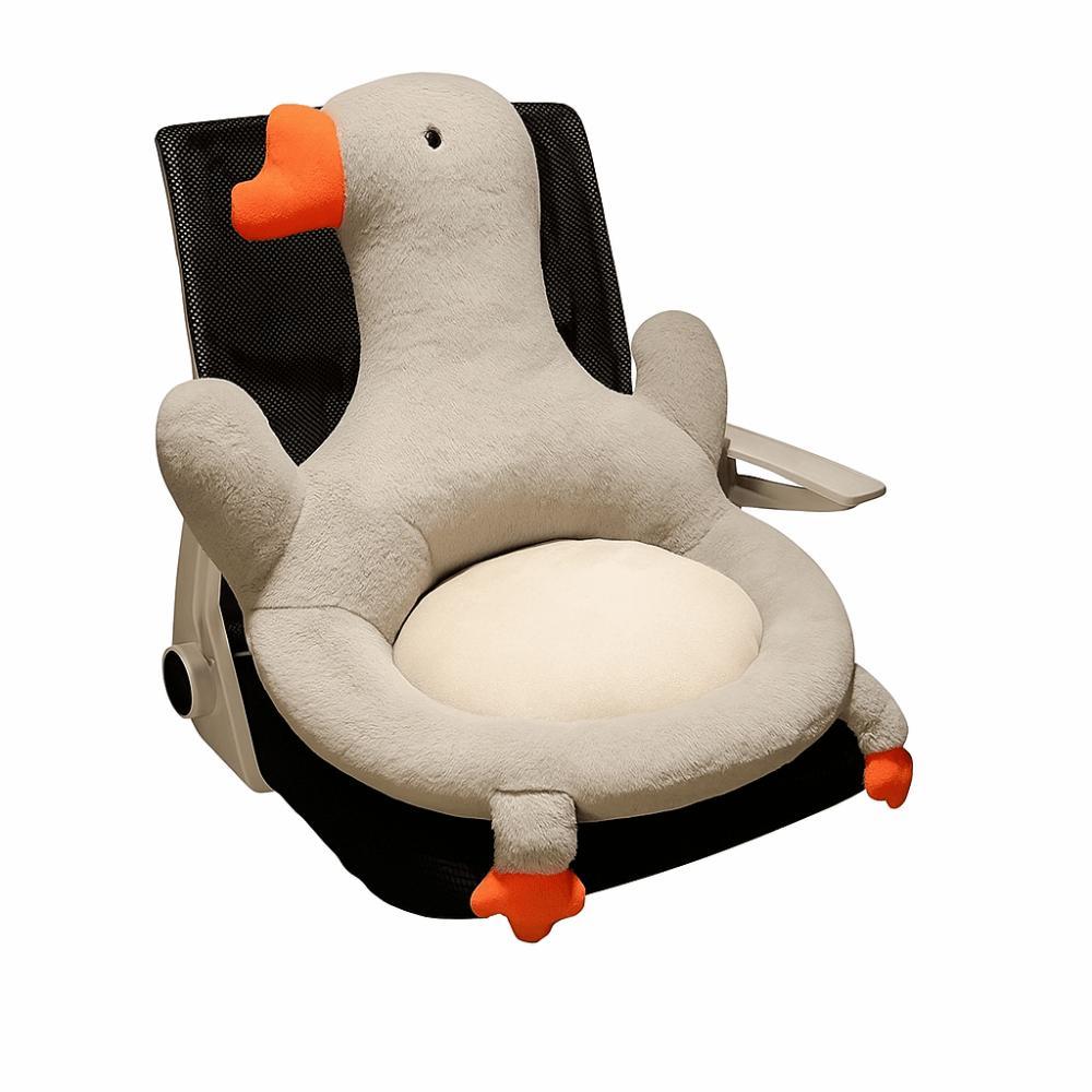 Cartoon Design Big White Goose Cushion Integrated Design Backrest Cushion Office Cushion Thickened Student Cushion