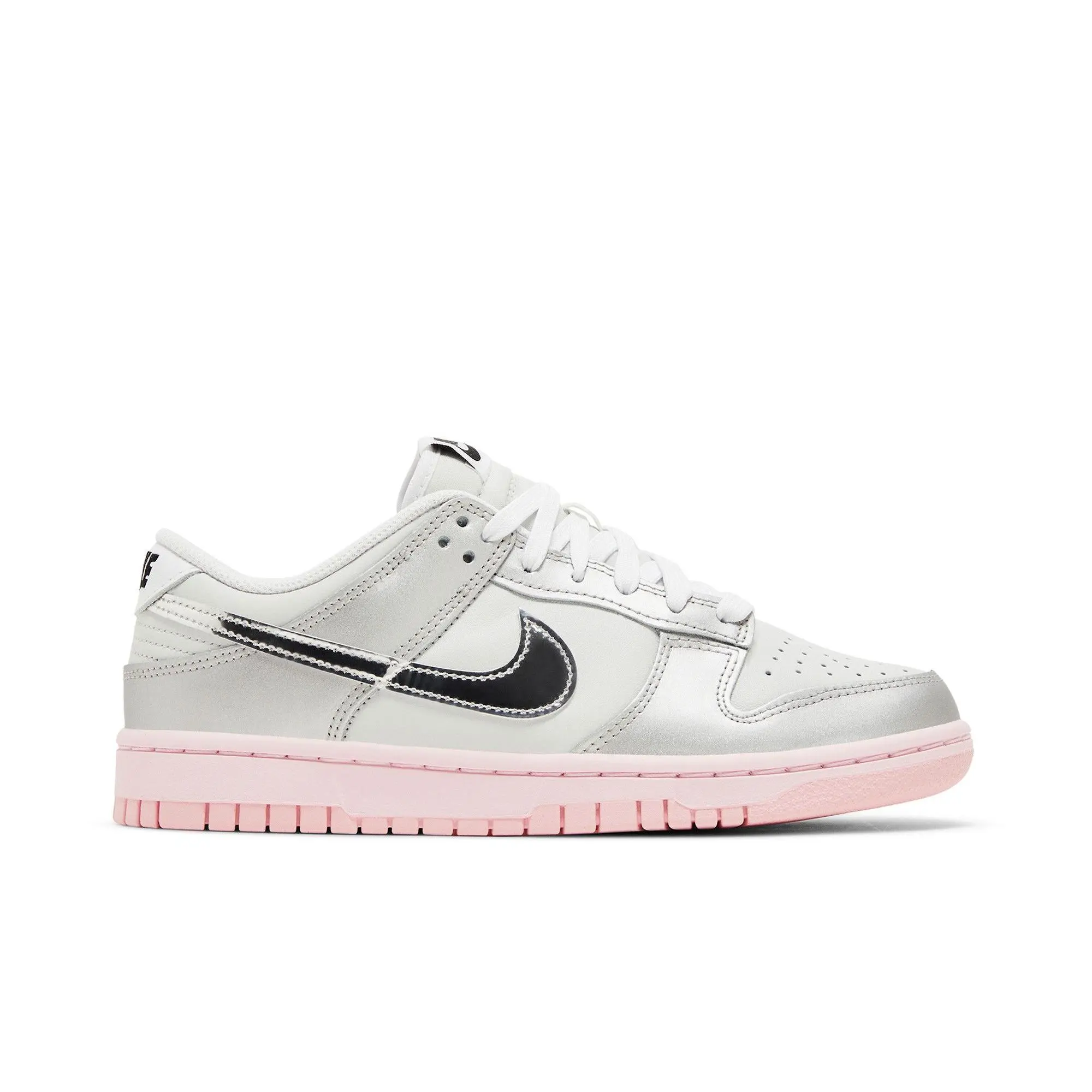 Nike Womens Dunk Low LX 'Photon Dust Pink Foam' (women's sizes) Photon Dust/Pink Foam/Medium Soft Pink/Metallic Silver sneakers HM3698 006