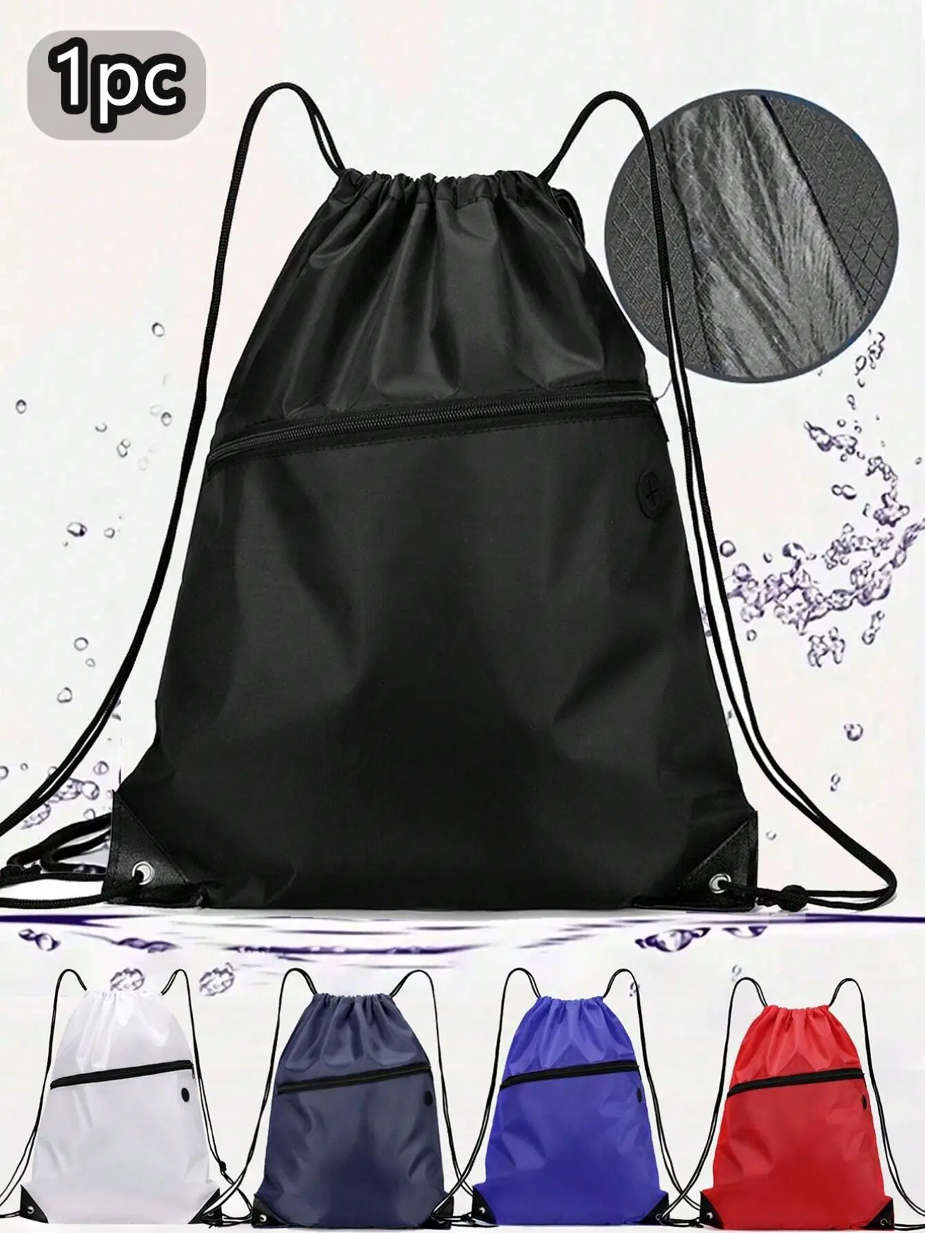 Large Capacity Waterproof Drawstring Backpack, Dry/wet Separation Design, Ideal for Sports, Swimming, Travel, Outdoor Activities, Unisex