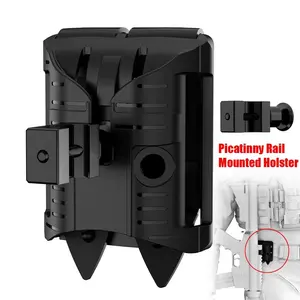Universal Gun Holster Ar Holster, Picatinny Rail Mounted, Vest Belt Hunting Gun Carry Mount, Left Right Hand Compatible