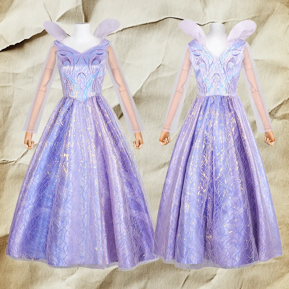 Glinda Sequined Long Gown Cos Outfit Wicked 2 Costume For Halloween Stage Performance And Themed Cos Events