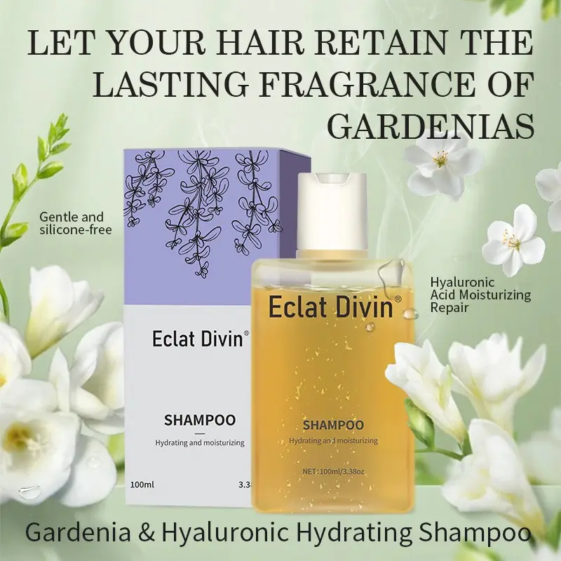 1  PC Gardenia Scented Moisturizing Shampoo, a 100ml travel-size moisturizing shampoo with a silky formula designed specifically for dry hair; a portable shampoo ideal for daily hair care