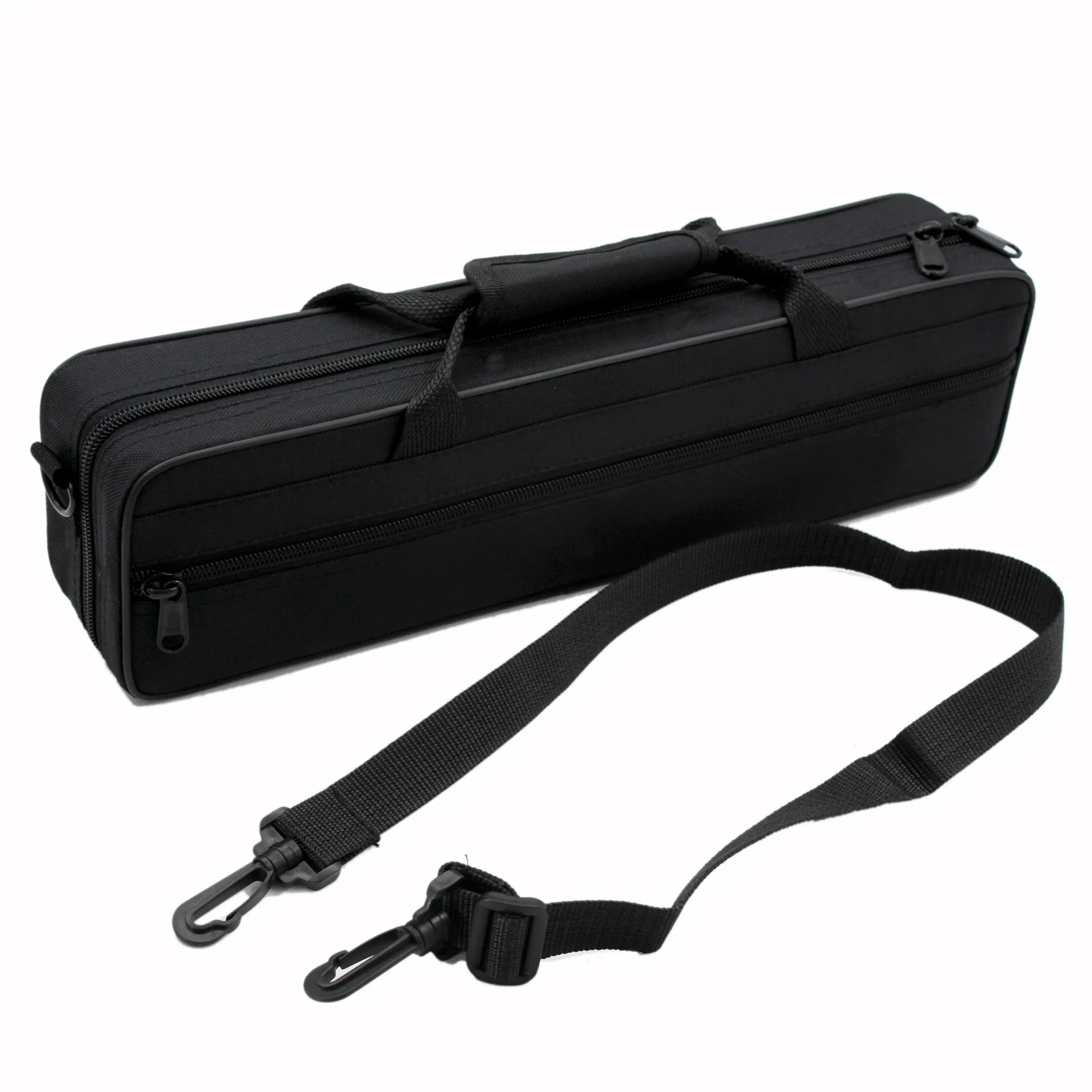 Flute Case Made of Waterproof 600D Oxford Fabric, Thickened Cotton Padding, Adjustable Shoulder Strap, Crossbody & Handheld Design