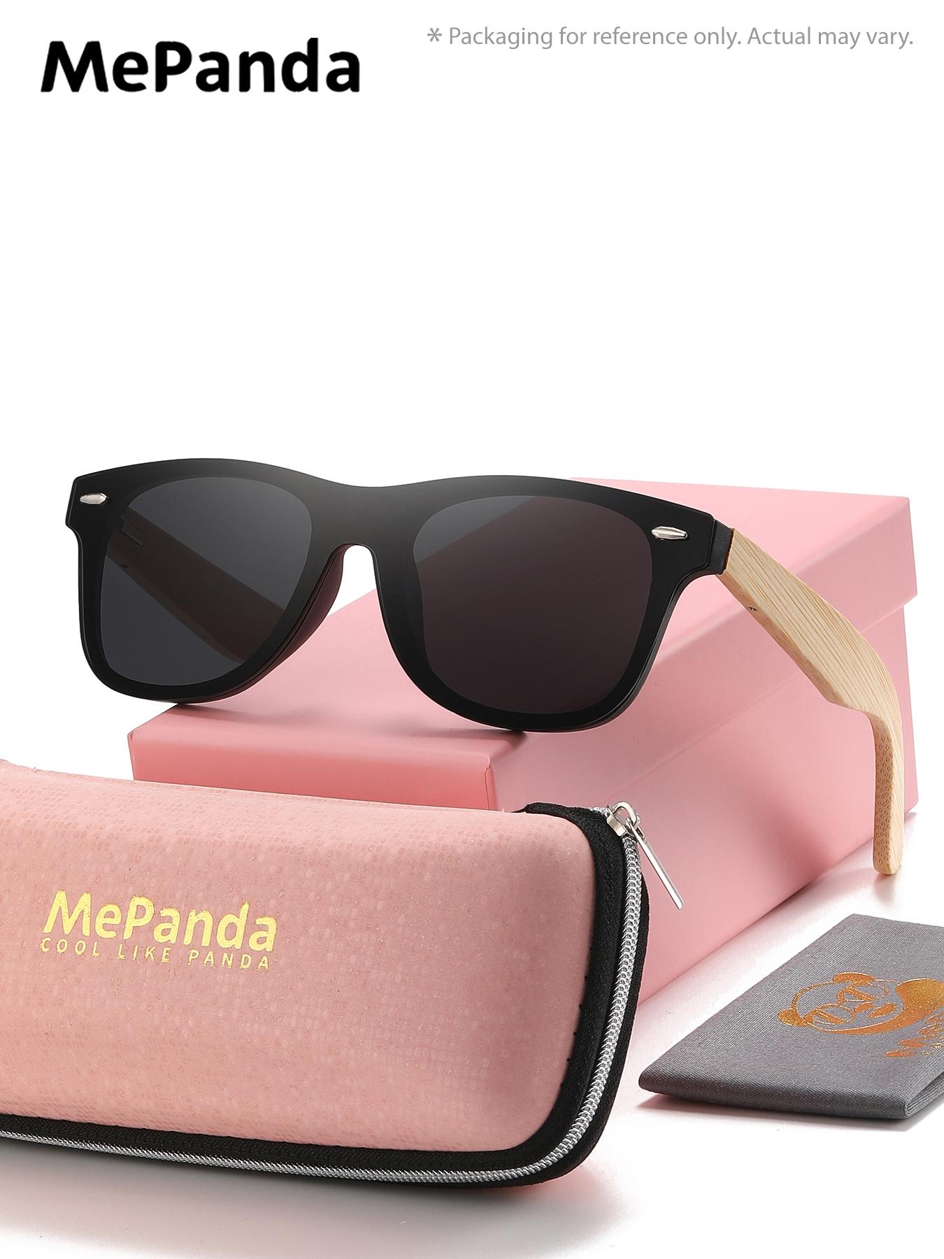 1 Pair Mepanda Unisex Square Full Frame Sunglasses, Bold Color Clashes, Declaring Your Edge, UV400