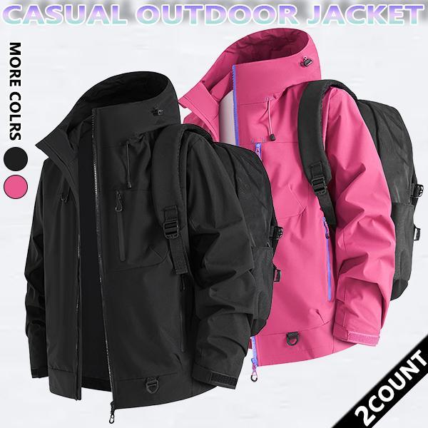Autumn and Winter hooded casual men's Outdoor Jackets,  Windproof and wear-resistant color-blocked jacket, couples' style winter coat, outerwear top. SpringStatements