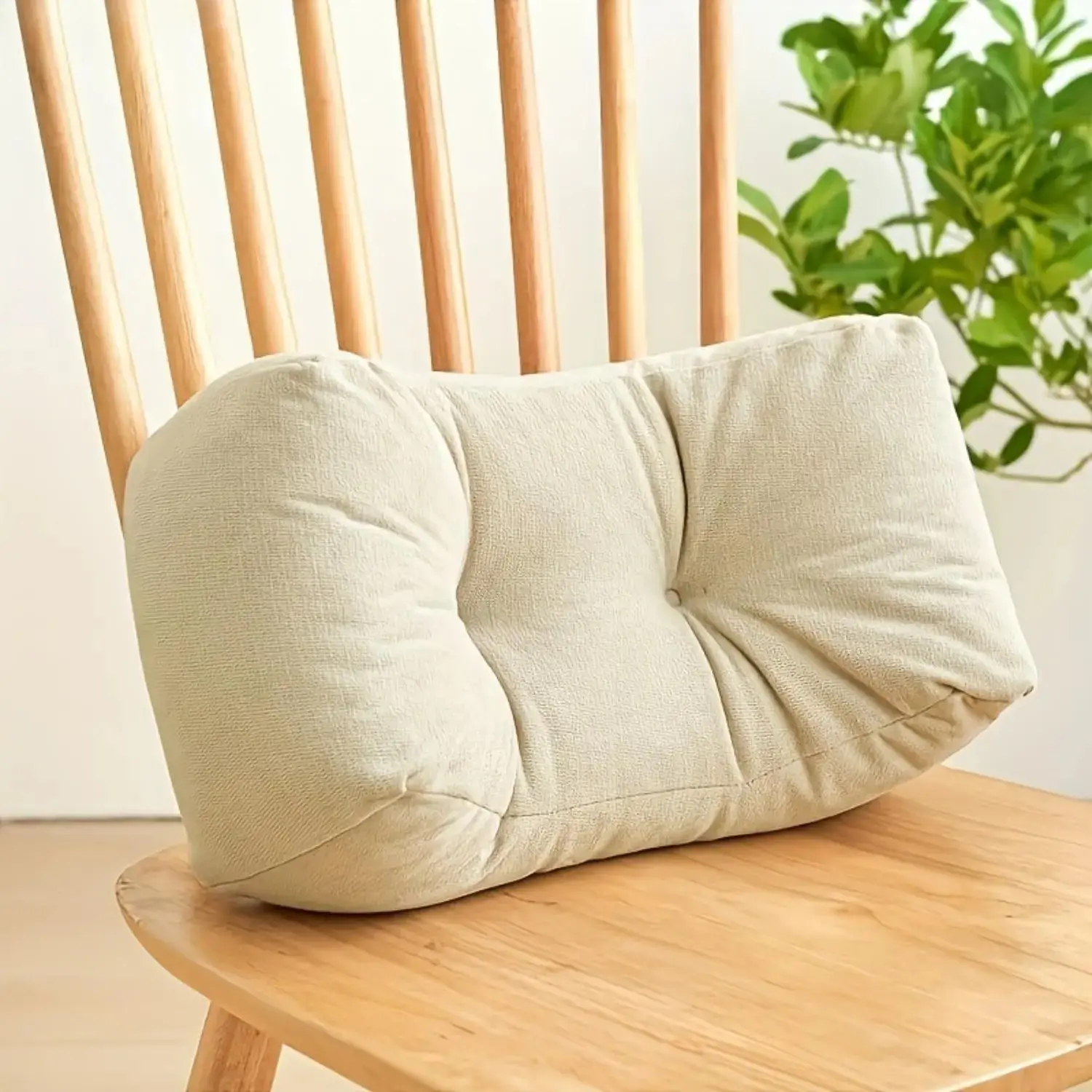 Ergonomic Lumbar Support Pillow for Office Chair, Soft Back Support Cushion with Comfortable Design, Portable Chair Cushion for Home Office, Study Desk, Gaming, Work and Daily Sitting