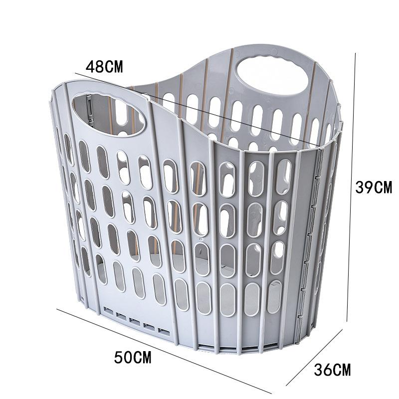 Foldable Laundry Basket Multifunctional Bathroom Storage Hamper Wall Mountable & Handheld for Home Dirty Clothes Organizer