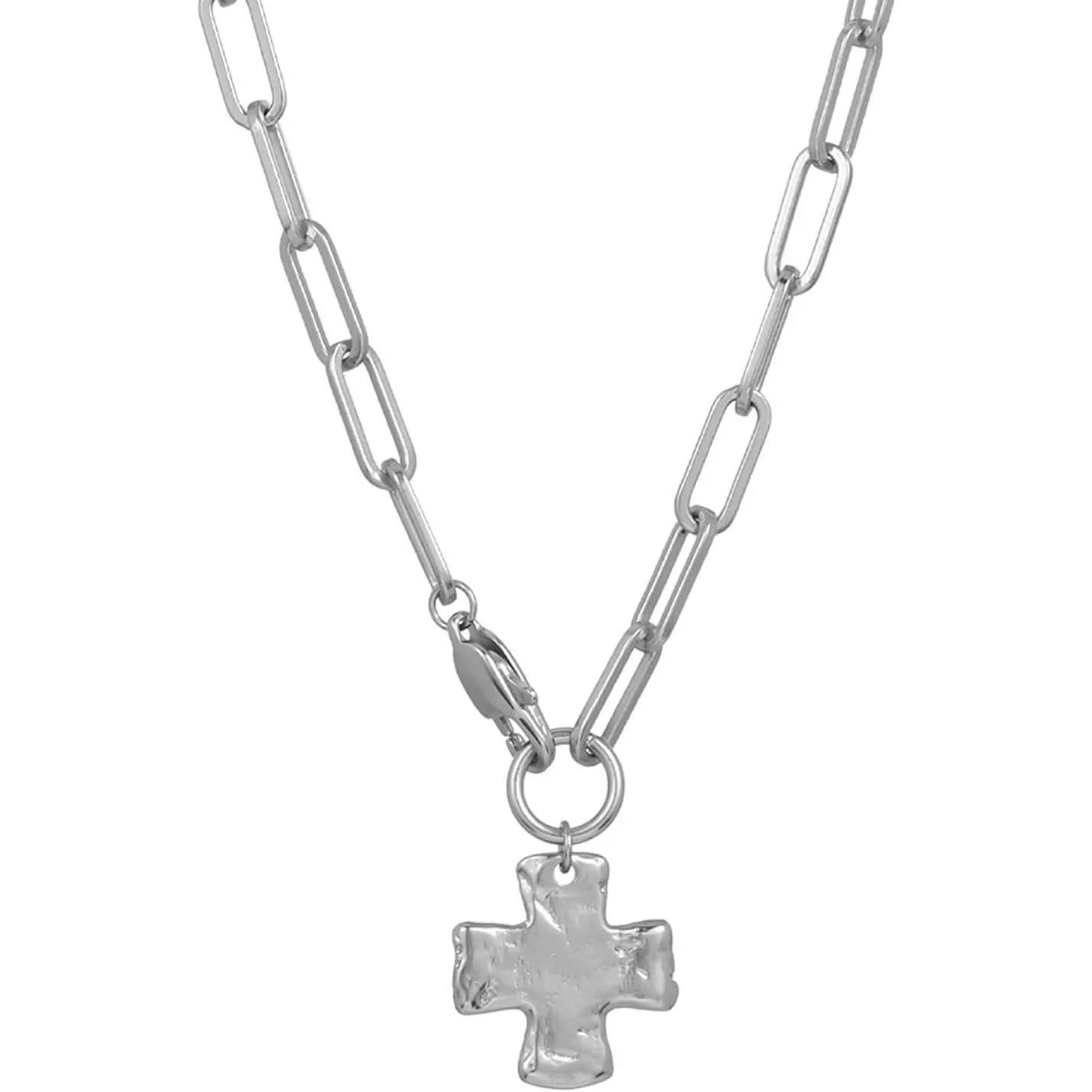Michelle The Original Chunky Cross Chain Necklace for Women – Premium Waterproof, Tarnish-Free, Gold & Silver PVD Coated Jewelry – Hypoallergenic – Perfect for Beach, Weddings, Gifts