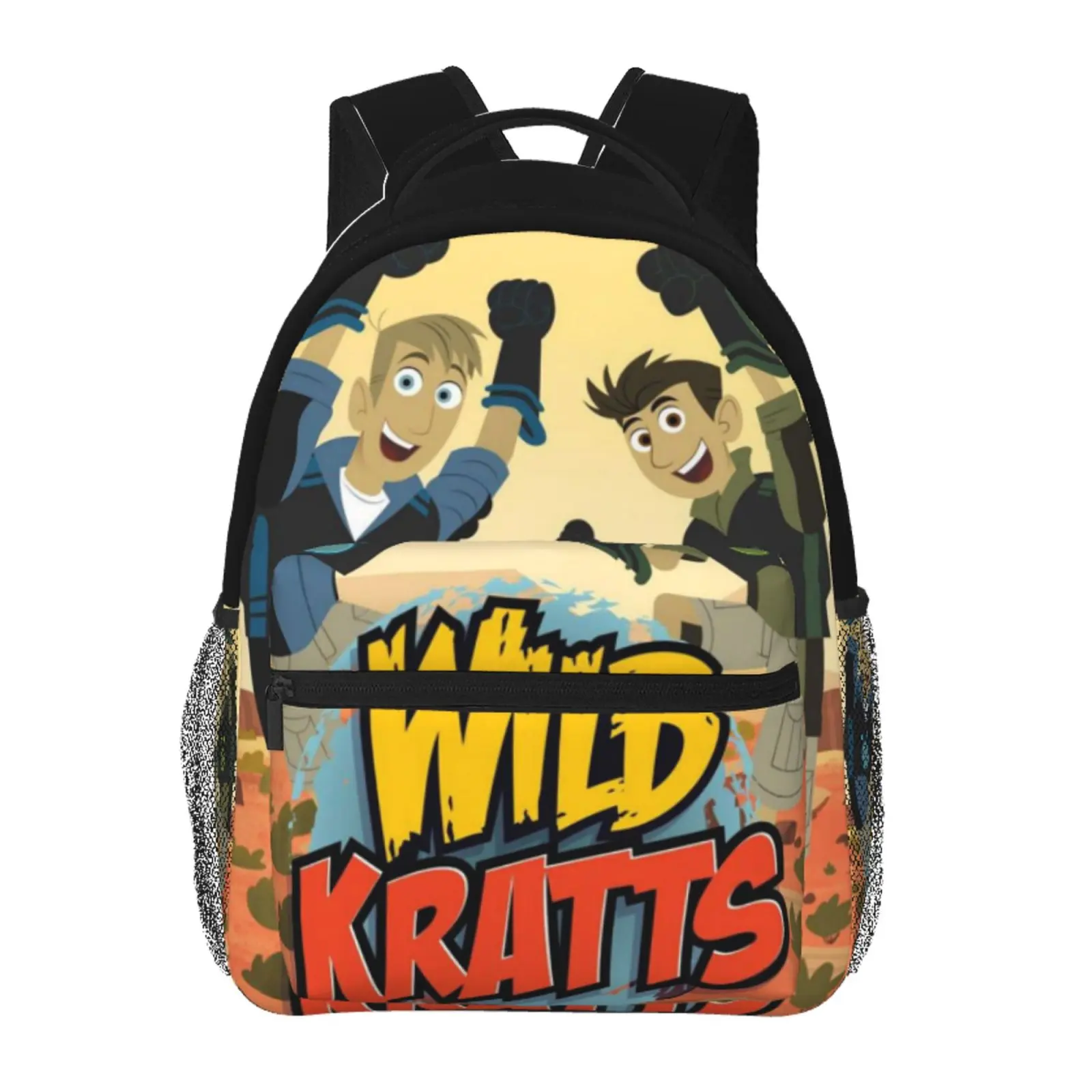Anime wild kratts Printed Backpack, Cute School bag for Girls Boys Teens, Cartoon Backpacks Kawaii Kids Lightweight backpack with adjustable straps Bookbag, Travel, School, College, Work, Backpack, Daily Use