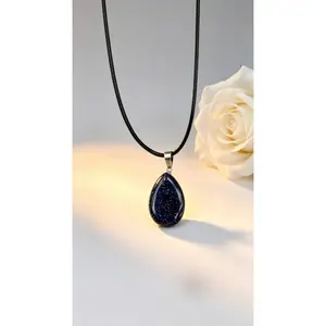 Natural Stone Crystal Flat Crystal Pendant