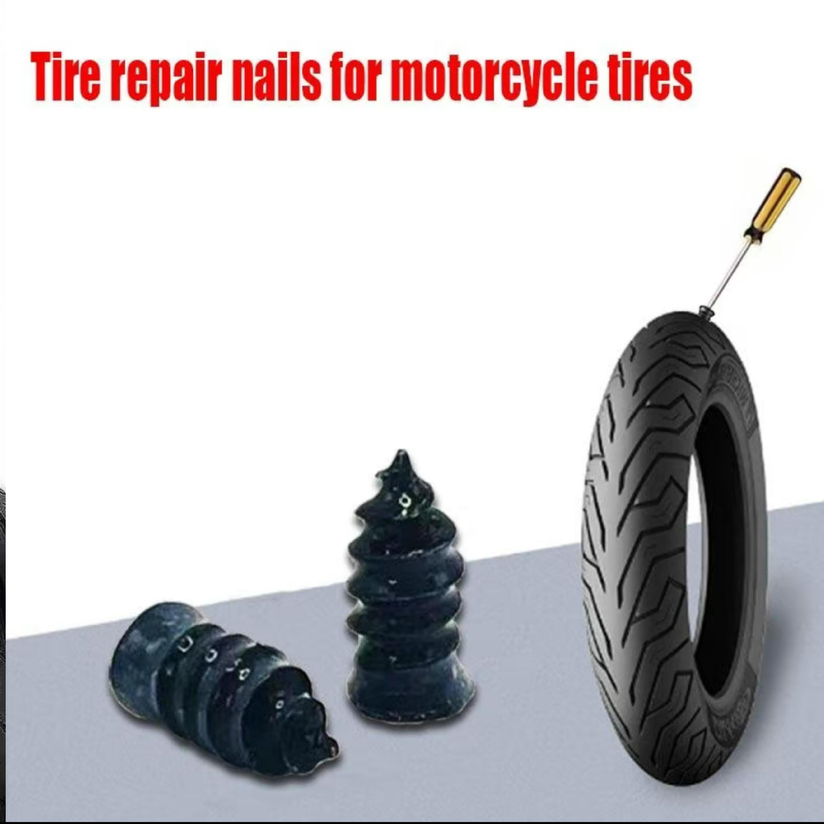 31-Piece Emergency Tire Repair Kit For Motorcycle & Electric Vehicle Vacuum Tires – Quick Fix with Glue Nails