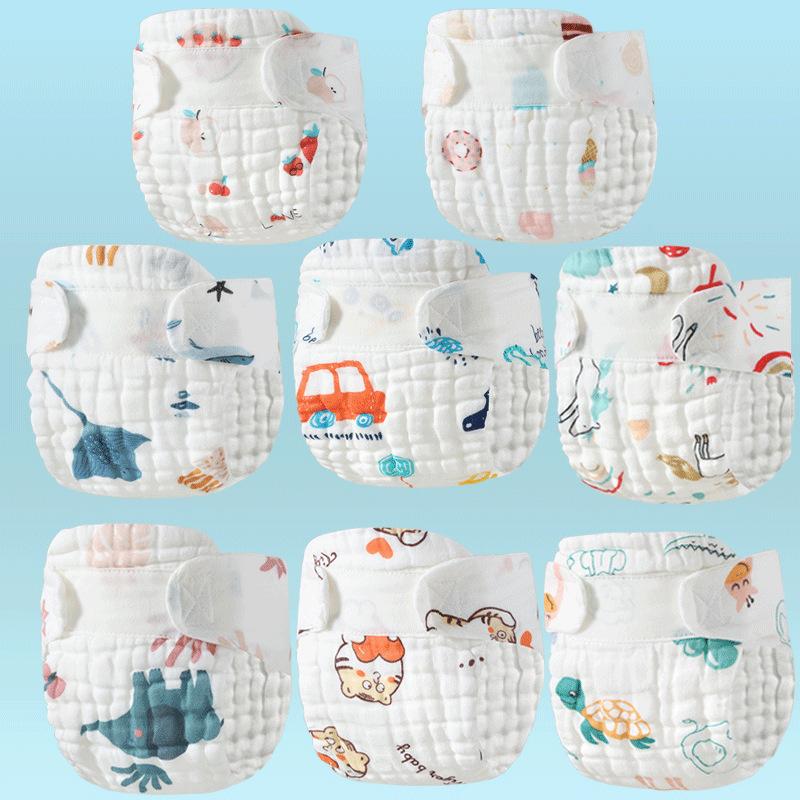 All-Cotton Reusable Baby Diapers!Multi-Layer Comfort for Newborn Little Ones 🌿
