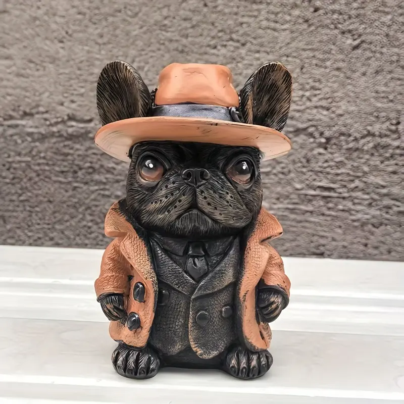 Unique and Creative Bulldog Resin Craft Ornament Home Decoration Gift