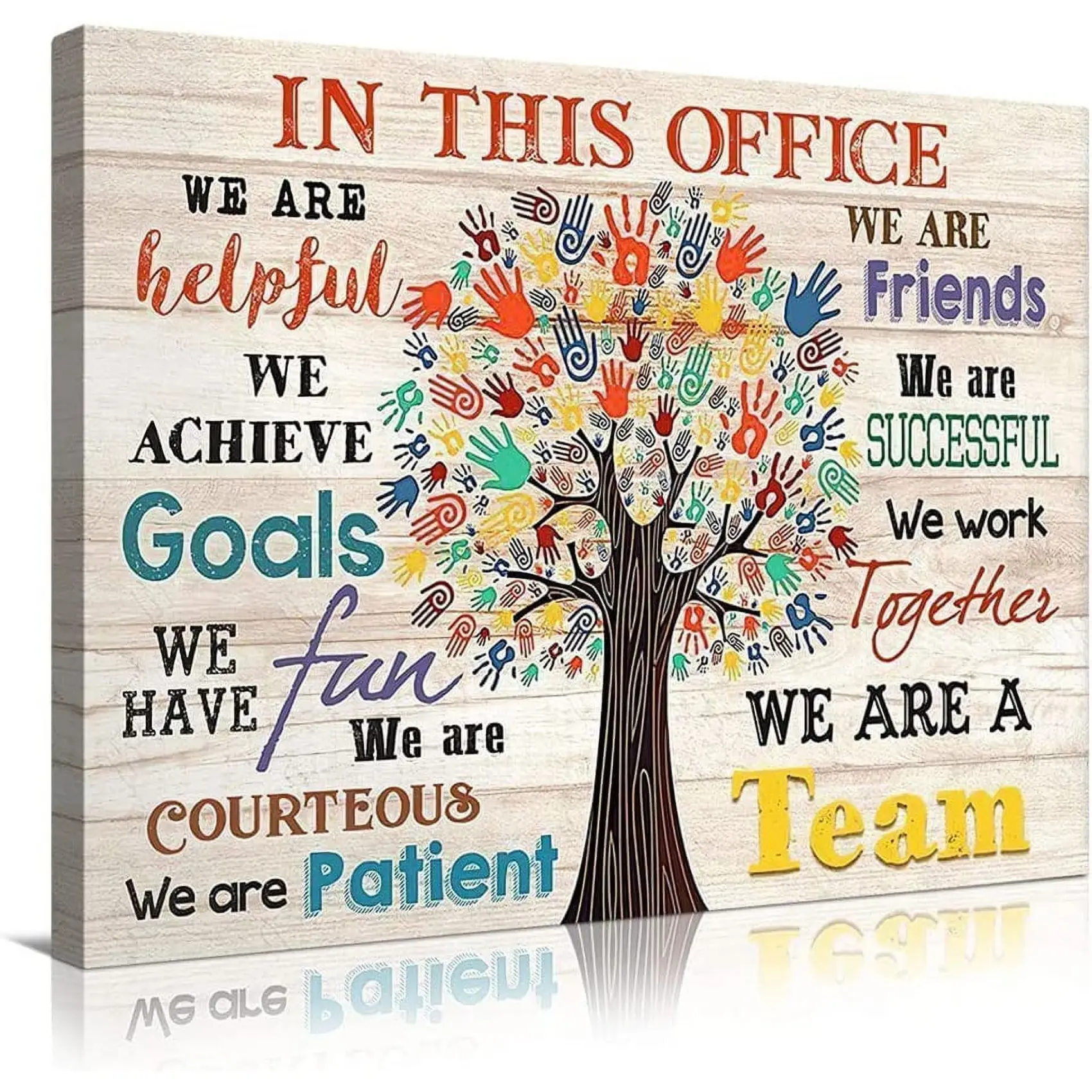 Inspirational Wall Art For Office Motivational Quotes Wall Decor We Are A Team Office Canvas Teamwork Wall Art Modern Office Wall Decor Framed Ready To Hang 12x16 Inch