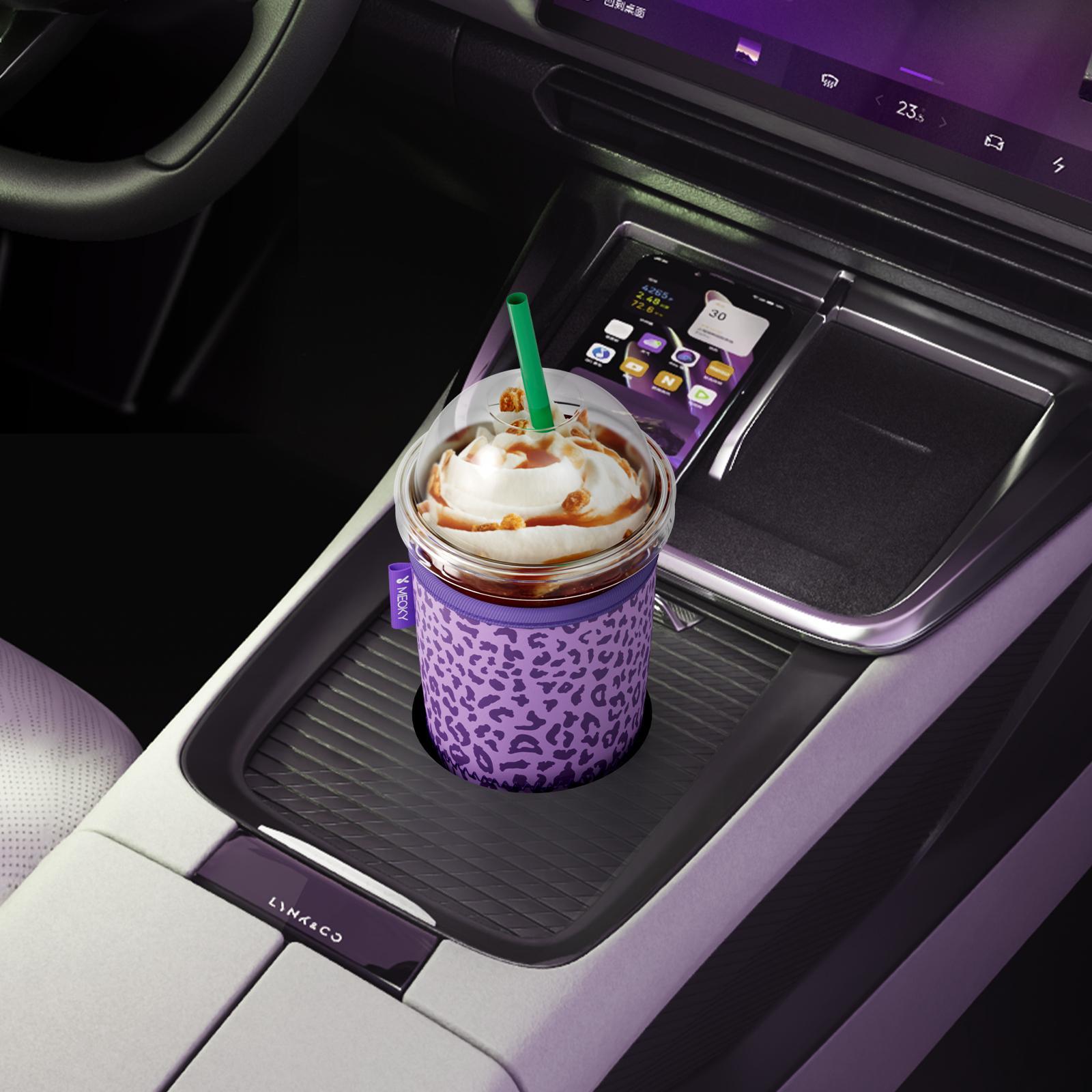 Milk Tea Cup Holder Cover Set, 3 Counts/set Mixed Size Foldable Cup Sleeve with Easy-grip Handle, Drinkware Accessories for Home Office Outdoor Camping, 【without Cup】, Drink Protectors