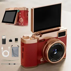 Flip Screen Retro Camera for Teens, Cute Portable Pocket Digital Camera with Filters, Y2K Vintage Student Camera, Entry-Level Digital Camera with Memory Card, Beginner Digital Camera, Compact Camera, Camera for Pictures, Perfect Gift