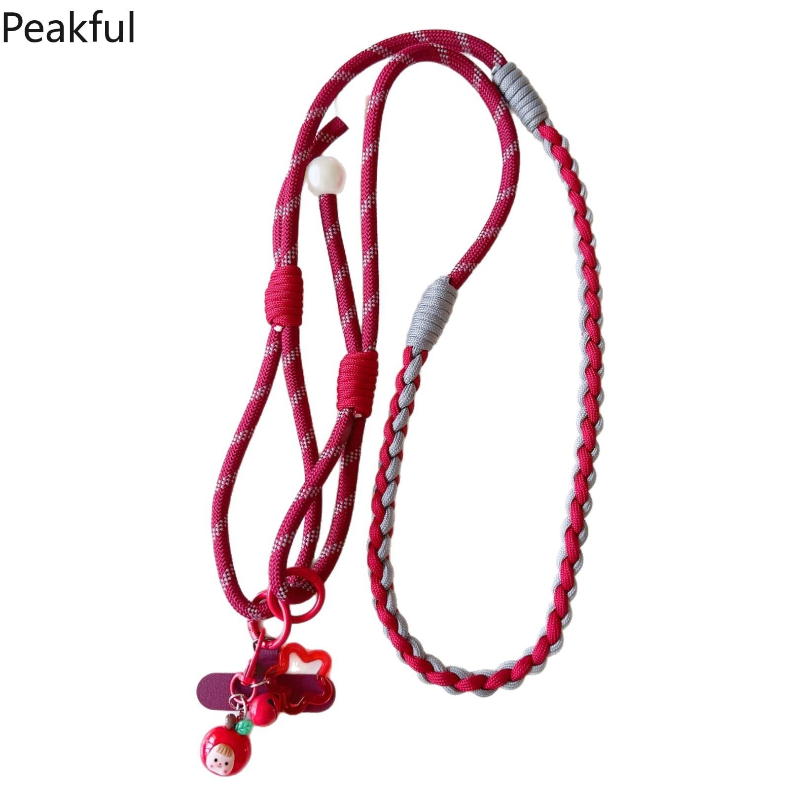 Phone Lanyard | Trending Crossbody Shoulder Strap with Card Patch | Heavy Duty Anti-Lost Hanging Chain for Men Women | Sturdy Outdoor Hiking Phone Lanyard Compatible with Most Phone Cases for Travel, Climbing & Daily Use