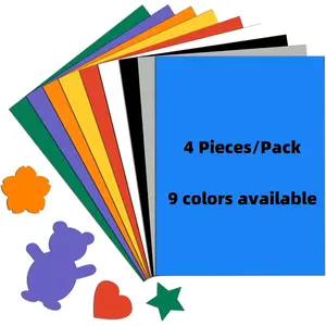 4 Pieces 8.5X11 Black Anisotropic Colored Magnetic Vinyl Sheets, Craft Magnetic Sheets for DIY Crafts, Teacher Must Haves for Classroom Whiteboard Accessories
