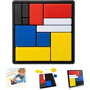 Logic Puzzle Brain Teaser Game for Kids and Adults, 88 Challenges with 4 Difficulty Levels, Portable Brain Training Logic Puzzle Game for Travel, Learning and Thinking Funfidget toys