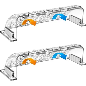 2 Pack 9"-15.5" Adjustable Magnetic Air & Heat Vent Deflectors for Sidewall, Ceiling Registers & Floor Vents