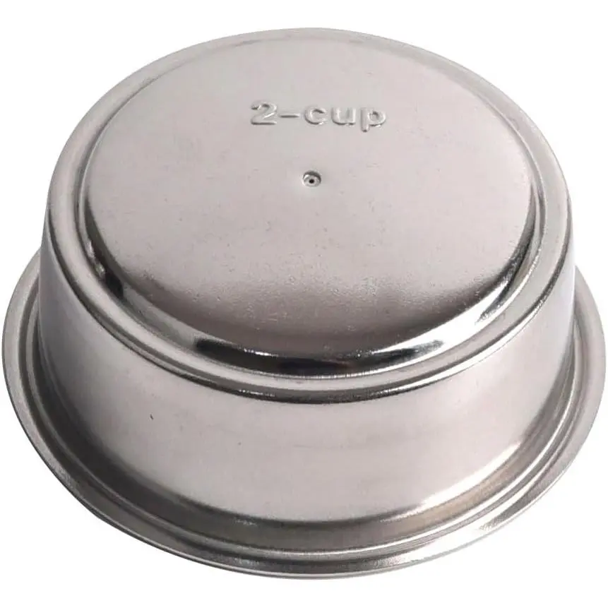 51mm Pressurized Filter Basket Compatible with Gevi//CAPRESSO -  Wall Filter Basket - 2 Cups Capacity