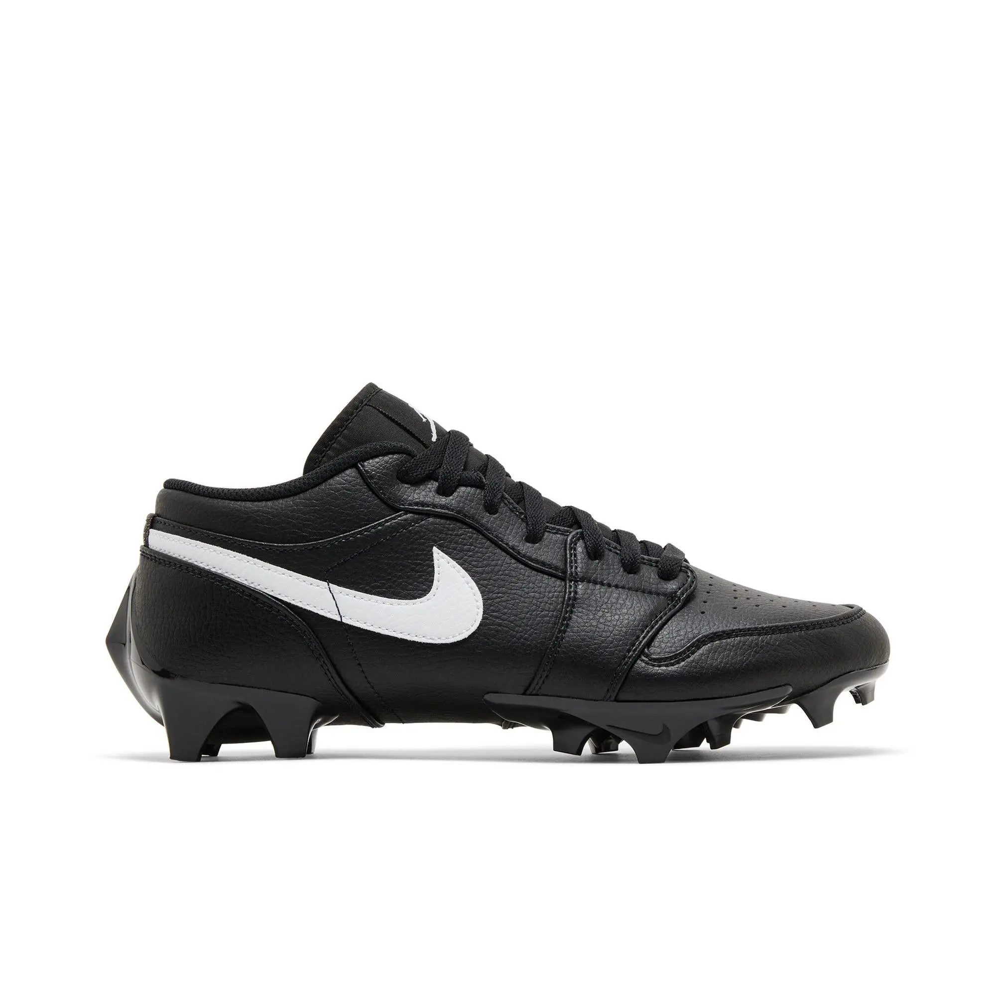 Air Jordan 1 Low Toddler Cleat 'Black' 2023 (Unisex) Black/Black/White football boots FJ6245 001