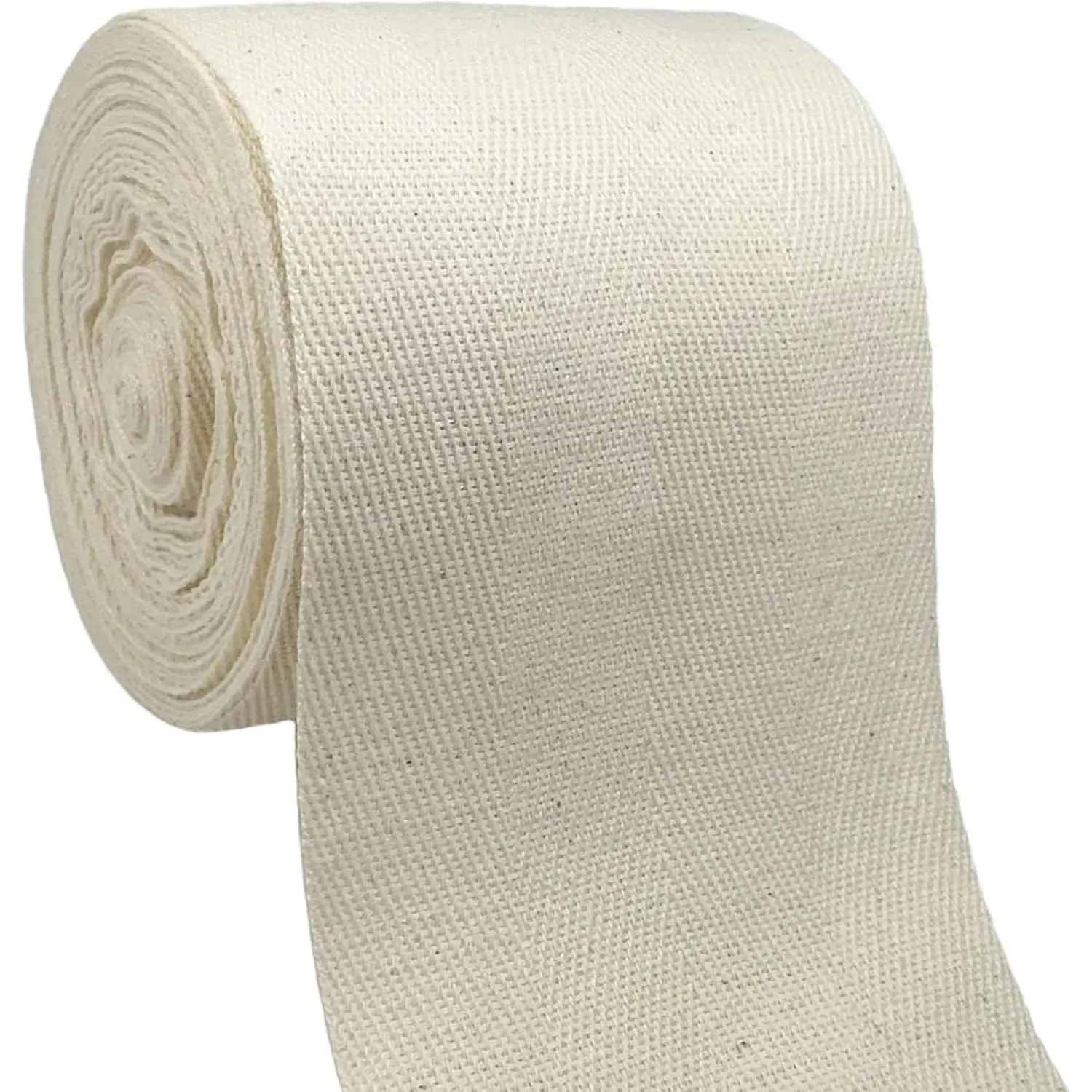 4" Wide Natural White Cotton Twill Tape 11yds for Sewing Binding This 10cm wide herringbone twill ribbon is durable,ideal for sewing,binding,quilting,home decor,and DIY crafting projects.