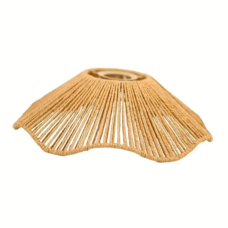 Bohemian Handmade Rope Lampshade Replacement, Natural Woven, 11.81x3.54 Inches, for Arc Floor/table Lamps, Decorative Lampshade
