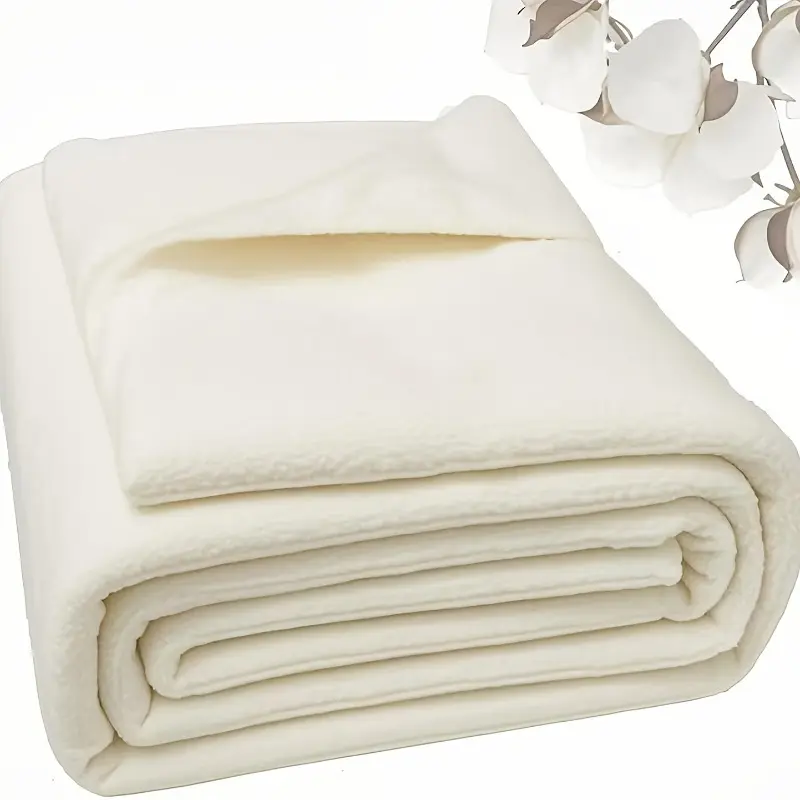 A solid cotton flannel with a weight of 150G/M², measuring 40X40 inches, handcrafted - highly suitable for making blankets, quilting projects and bed covers - made of cotton material