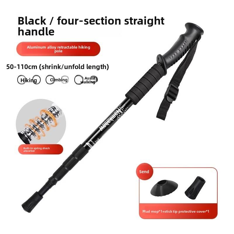 Hiking poles trekking poles ultralight telescopic folding outdoor hiking sticks walking sticks climbing gear non-slip hiking poles trekking poles